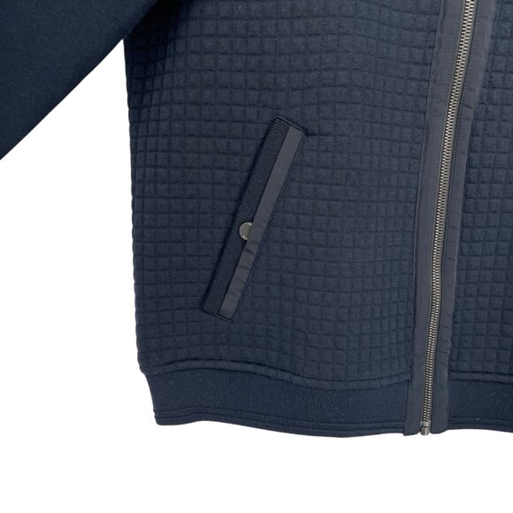 Ted Baker London Whooty Fleece Jacket Full Zip Quilted Navy Blue Size 2X XXL - Picture 6 of 14